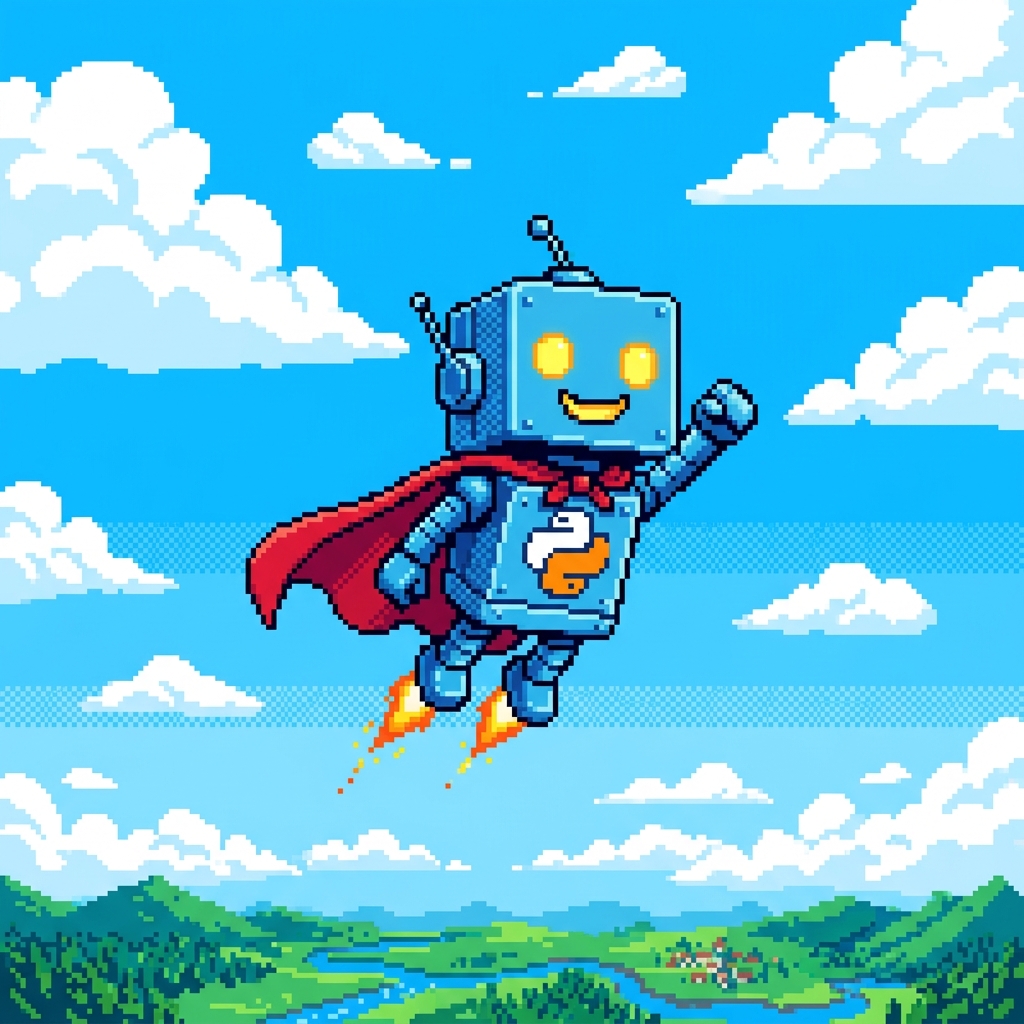 PyVessel robot illustration paired with macOS install guidance.